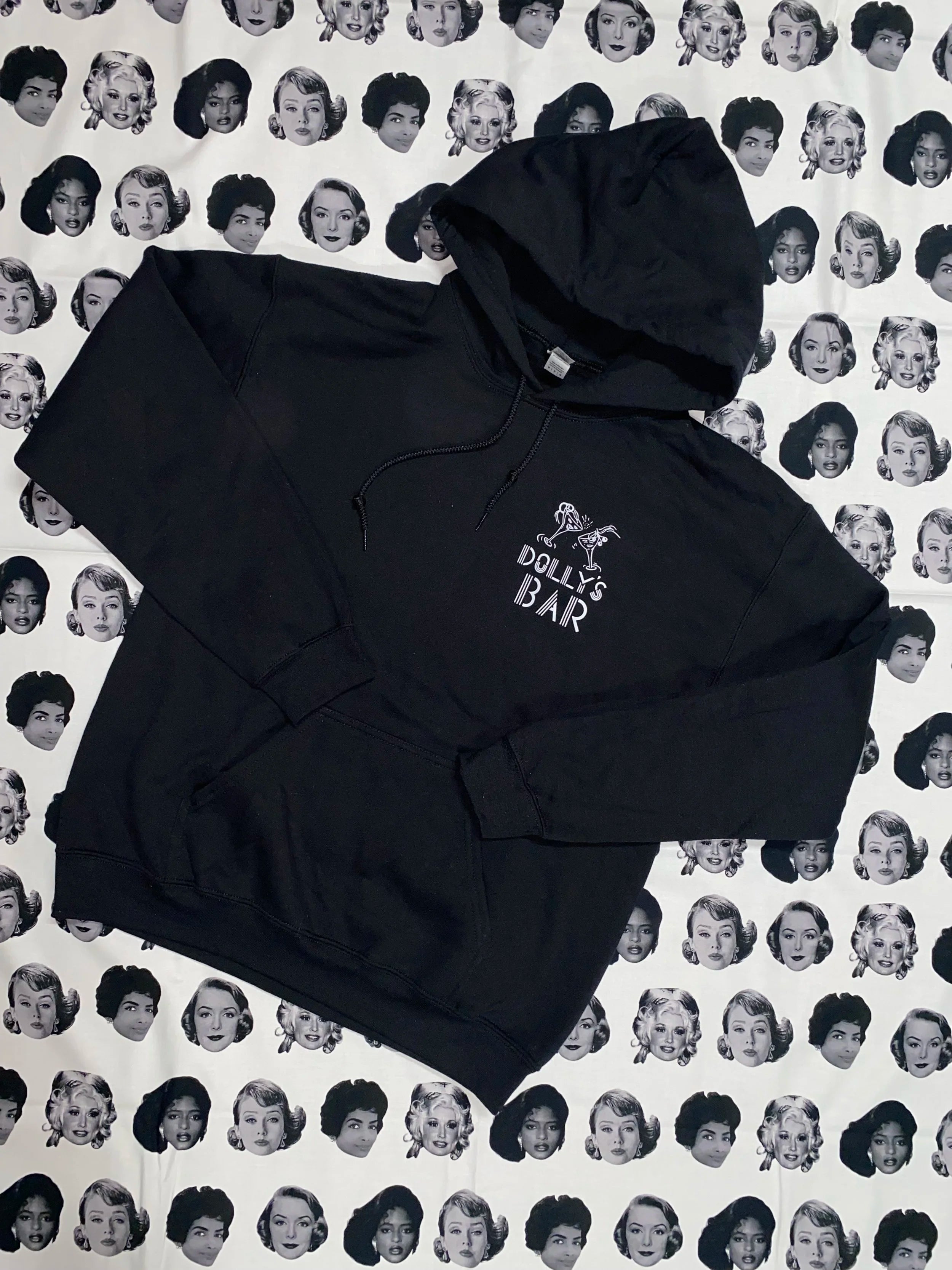 Dolly's Swing & Dive Black Snow Bunnies Hoodie