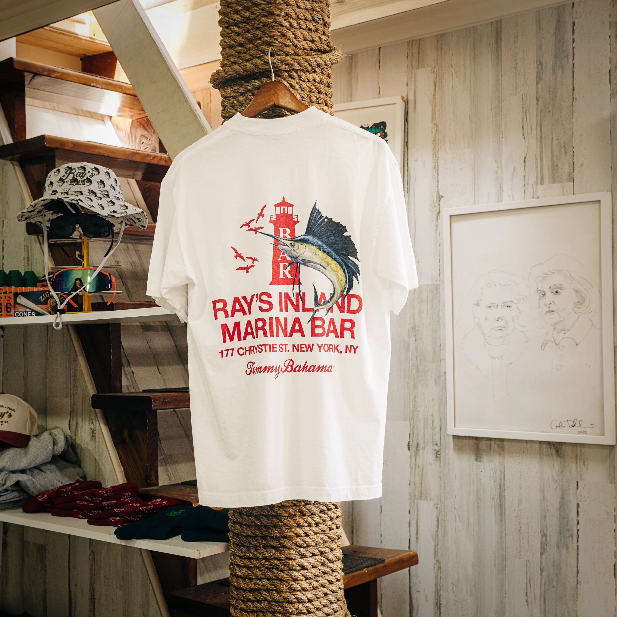 Ray's Bar The Monger Tee - White