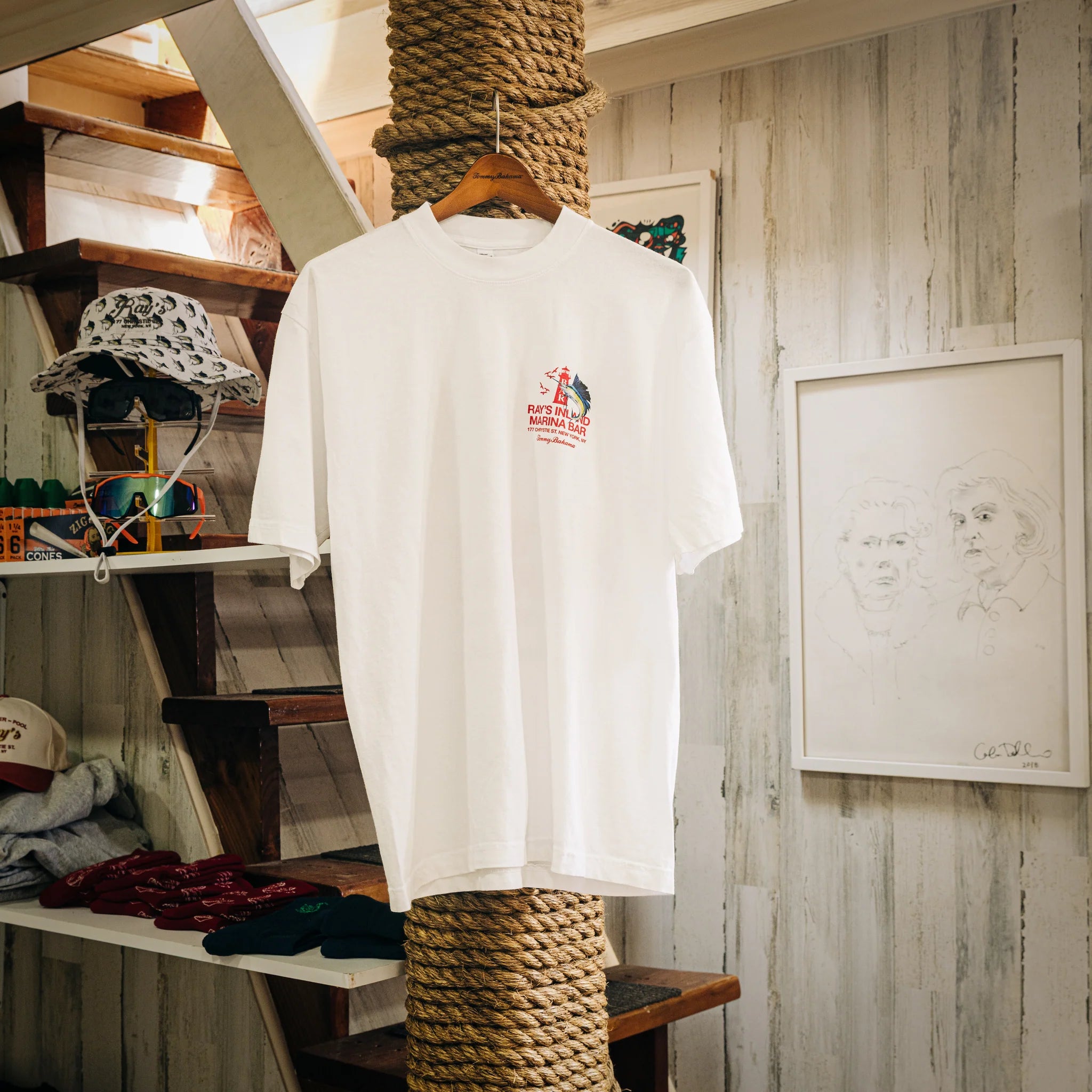 Ray's Bar The Monger Tee - White