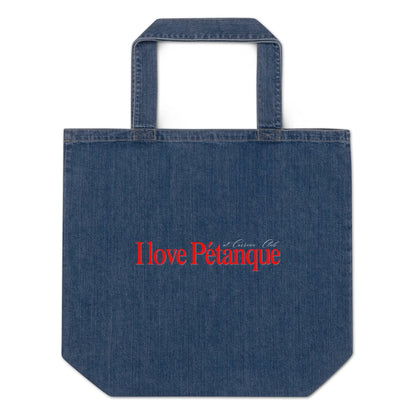 Carreau Club I love Pétanque Denim Oversized Tote