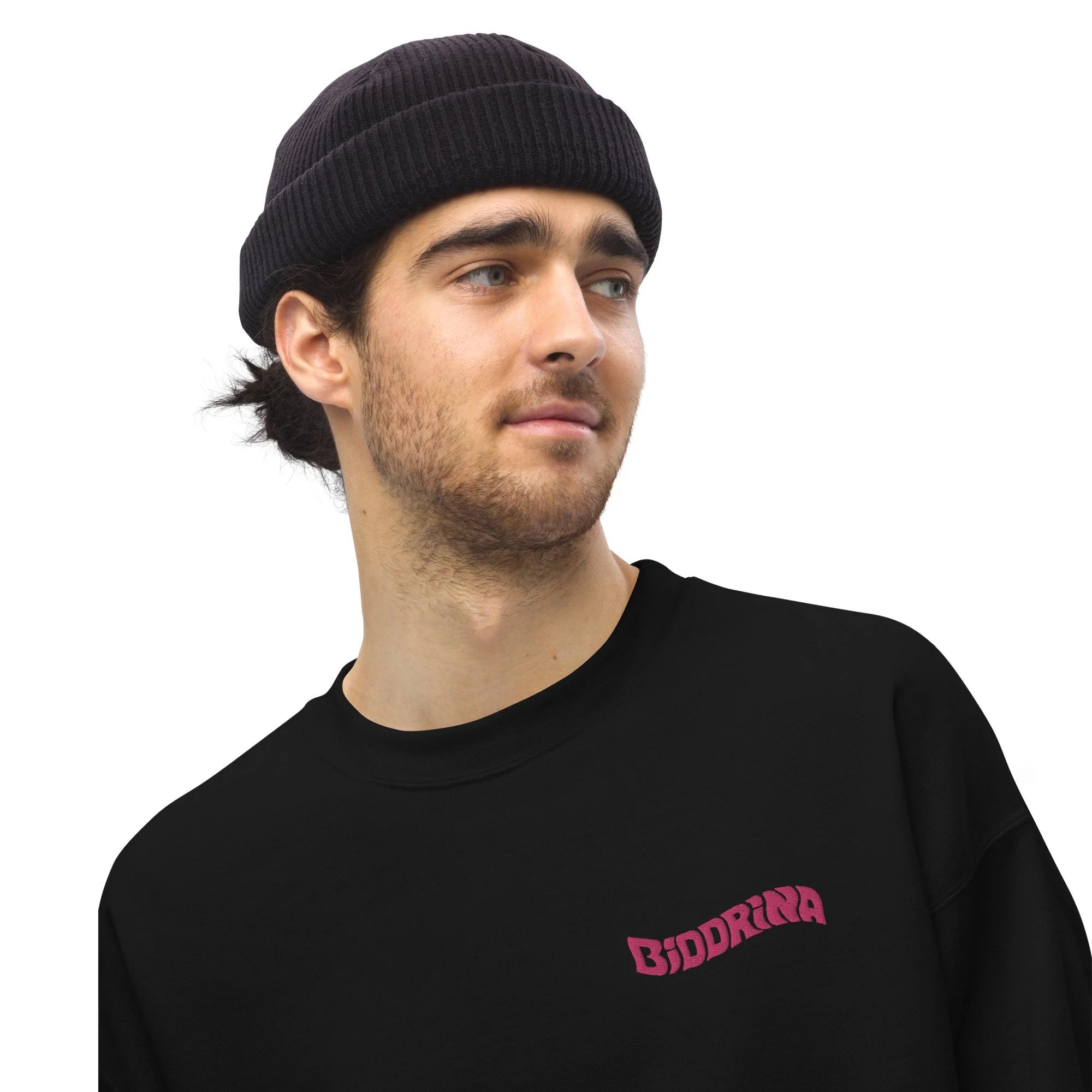 Biddrina's Snake Logo Sweatshirt, Pink & Blue